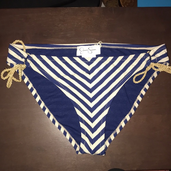 Jessica Simpson Striped Swimwear Bottoms - Picture 4 of 8